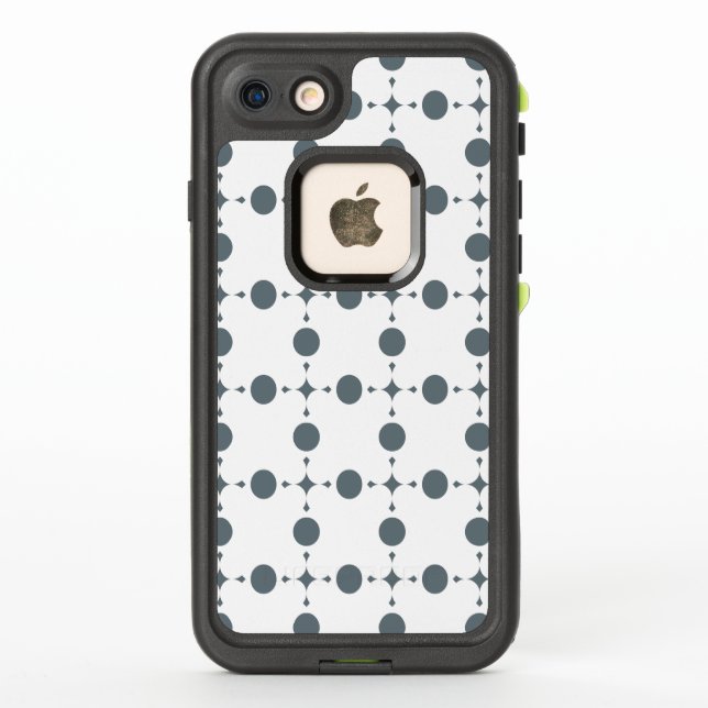 Grey Polka Dots, Polka Dot Pattern, Dots, Dotted LifeProof iPhone Case (Back)