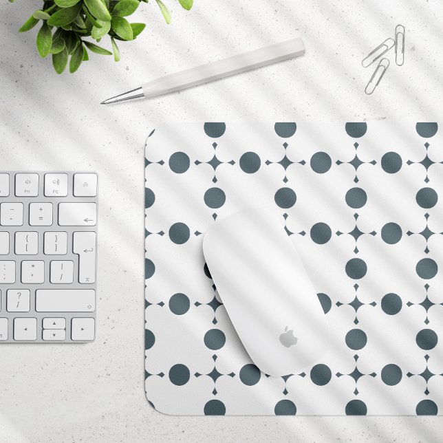 Grey Polka Dots, Polka Dot Pattern, Dots, Dotted Mouse Pad (Creator Uploaded)