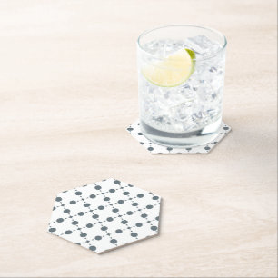 Grey Polka Dots, Polka Dot Pattern, Dots, Dotted Paper Coaster