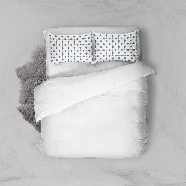 Grey Polka Dots, Polka Dot Pattern, Dots, Dotted Pillowcase (Creator Uploaded)