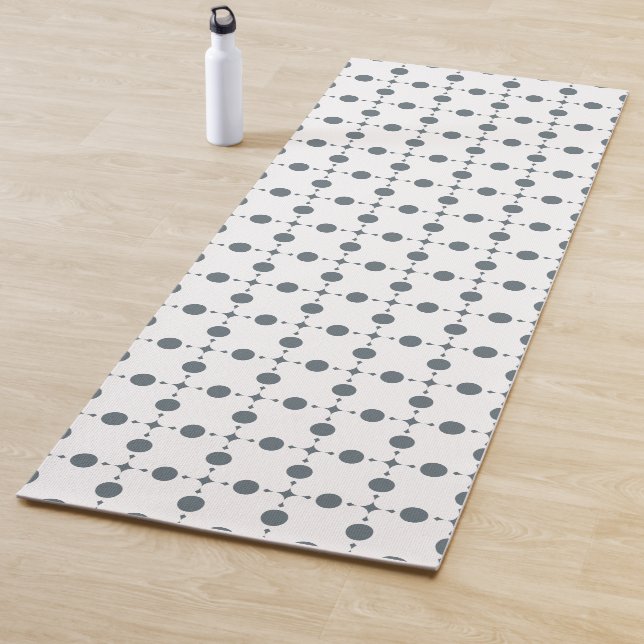Grey Polka Dots, Polka Dot Pattern, Dots, Dotted Yoga Mat (In Situ)