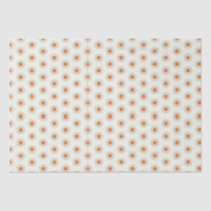 Grey polka dots with yellow centre pp3 tissue paper