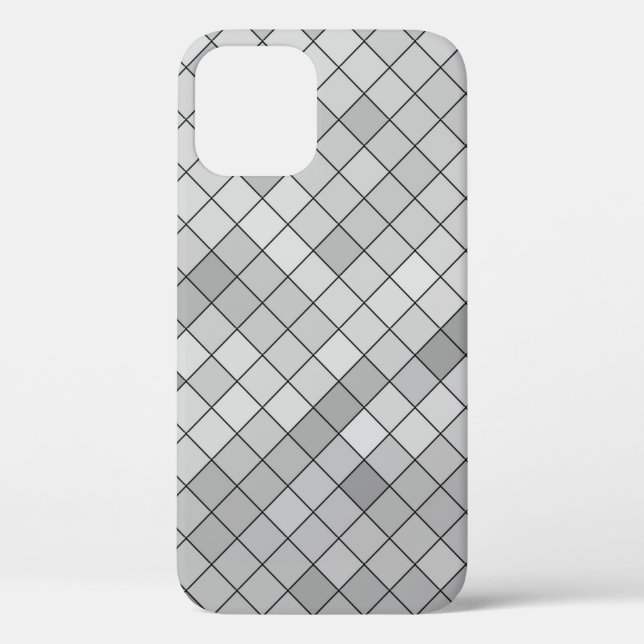 Grey polygonal illustration, which consist of tria Case-Mate iPhone case (Back)