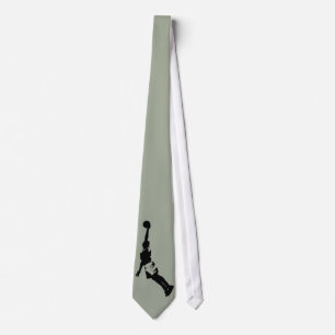 Grey Pop Art Love This Game Basketball Motivation Tie