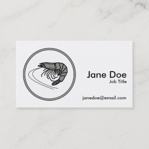 Grey Prawn - Fish Prawn Crab Collection Business Card