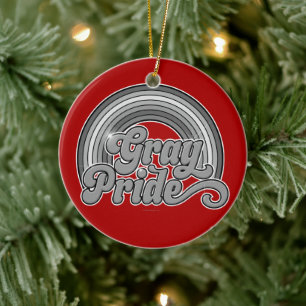 Grey Pride (Retired Senior) Ceramic Ornament