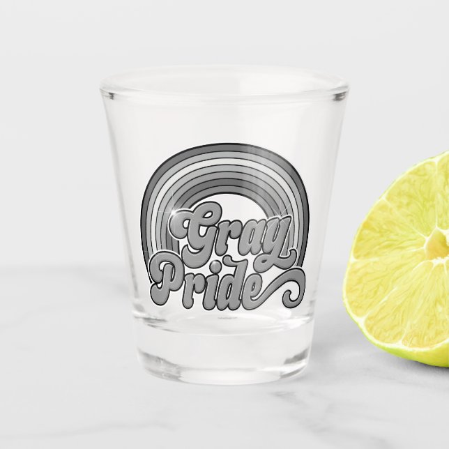 Grey Pride (Retired Senior) Shot Glass (Front)