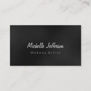 Grey Professional Makeup Artist Business Card