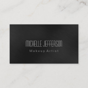Grey Professional Makeup Artist Business Card