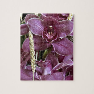 Grey Purple Orchid Puzzle