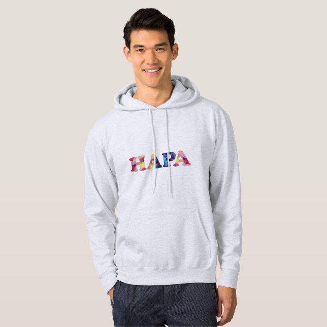 Grey Rainbow Hapa Men's Sweatshirt (Front Full)