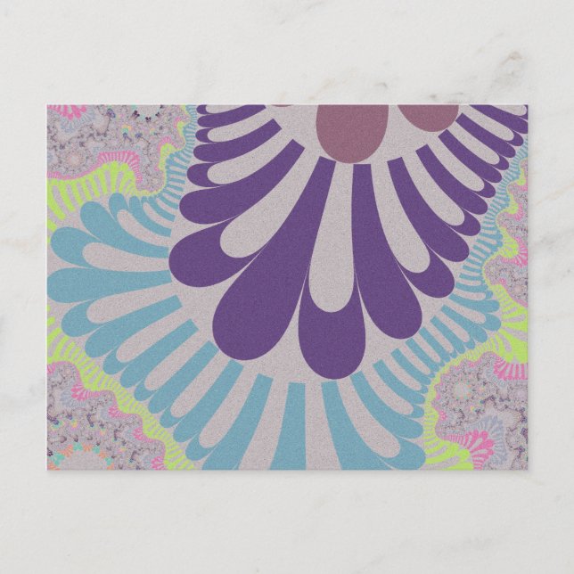 Grey Rainbow Loop Postcard (Front)