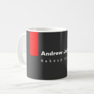 Grey Red Minimalist Modern Plain Remarkable Coffee Mug
