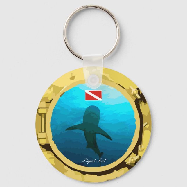 Grey Reef Shark - Keychain (Front)
