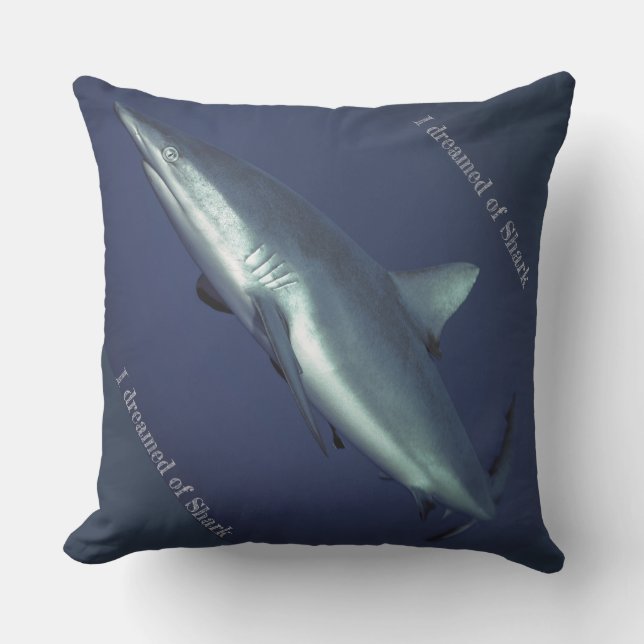 Grey Reef Shark Outdoor Cushion (Front)