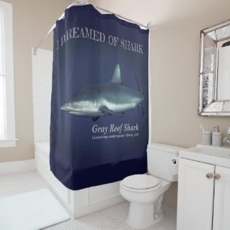 Grey Reef Shark Shower Curtain