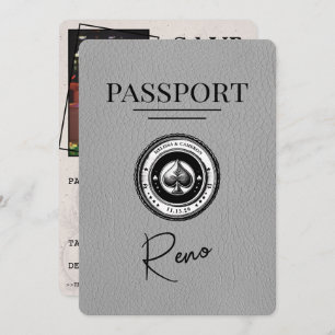 Grey Reno Passport Save The Date