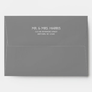 Grey Return Address A7 Envelope
