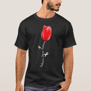 Grey Ribbon Parkinson Disease Awareness Month Tuli T-Shirt