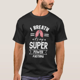 Grey Ribbon World Asthma Day Support Asthma Awaren T-Shirt