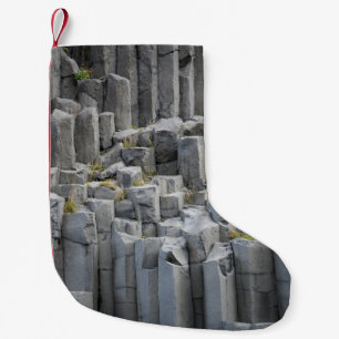Grey rock formation small christmas stocking
