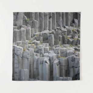 Grey rock formation tapestry