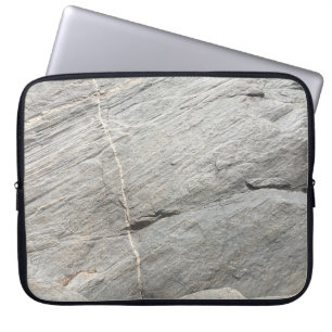 Grey rock view laptop sleeve