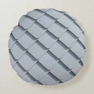 Grey roof shingles round cushion