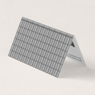 Grey rooftop funny style  business card