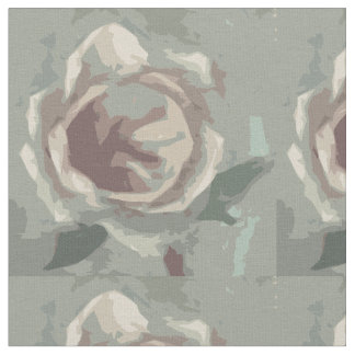 Grey Rose of Texas Fabric