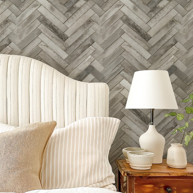 Grey Rustic Herringbone Chevron Wallpaper (Creator Uploaded)