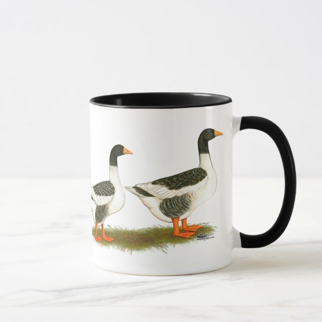 Grey Saddleback Geese Mug (Right)