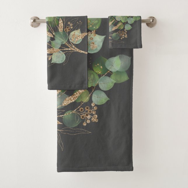 GREY SAGE EUCALYPTUS BATHROOM TOWEL SET (Insitu)