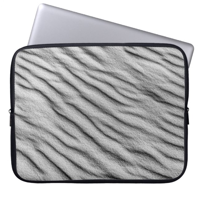 Grey sand laptop sleeve (Front)
