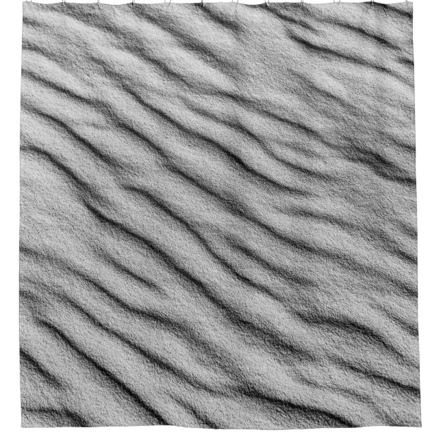 Grey sand shower curtain (Front)