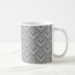 Grey scale pattern coffee mug