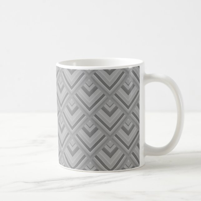 Grey scale pattern coffee mug (Right)