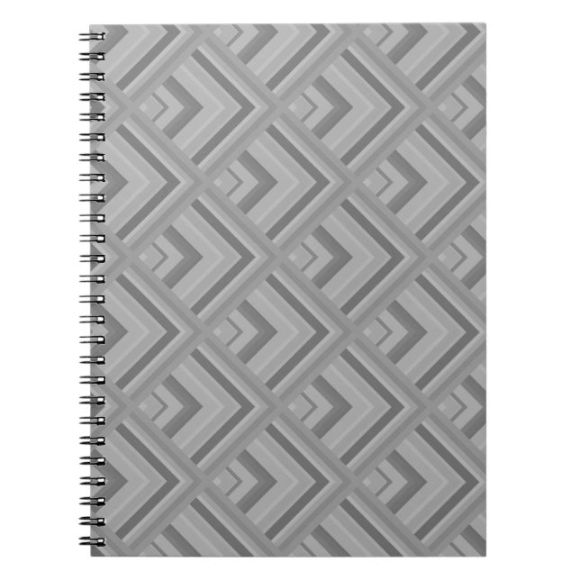 Grey scale pattern notebook (Front)
