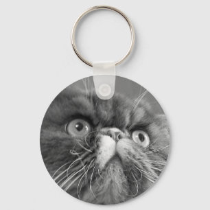 grey scale persian Keychain
