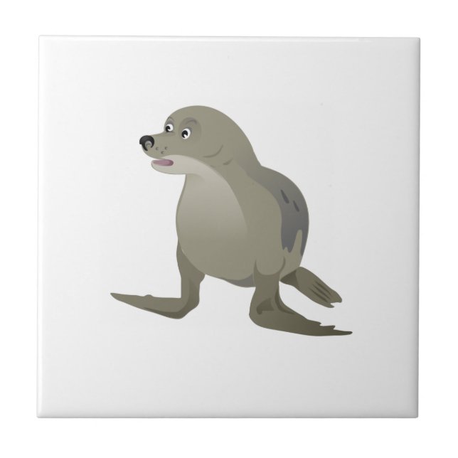 Grey Seal Ceramic Tile (Front)
