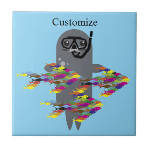 Grey Seal Thunder_Cove  Ceramic Tile