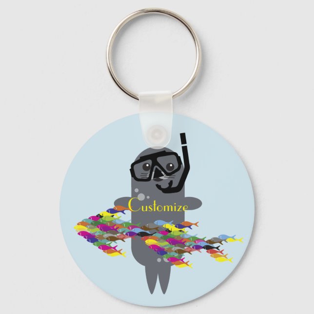 Grey Seal Thunder_Cove Key Ring (Front)