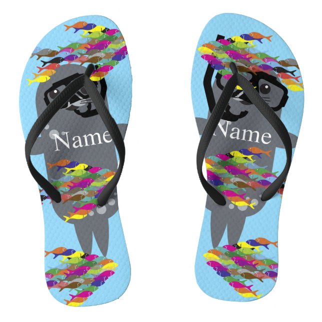 Grey Seal Thunder_Cove  Thongs (Footbed)