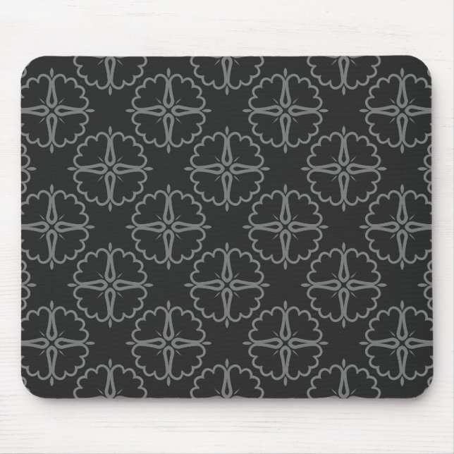 grey seamless pattern on mouse pad (Front)