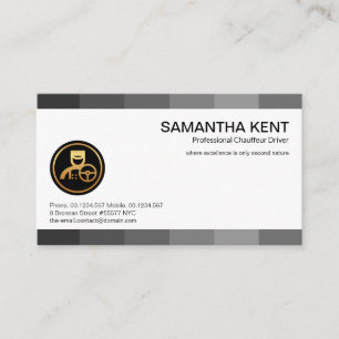 Grey Shade Stripes Manpower Recruitment Business Card