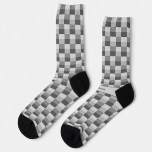 Grey Shades Colour Blocks Socks