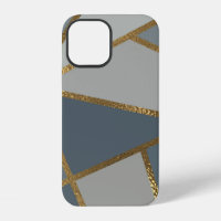 Grey Shades Neutral Gold Bronze Geometric