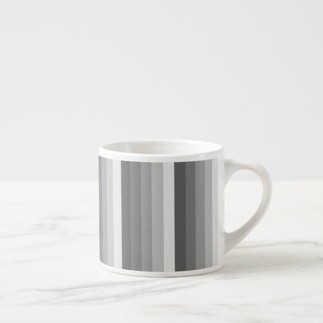 Grey shadow stripes espresso cup (Right)