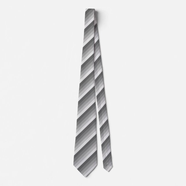 Grey shadow stripes tie (Front)