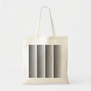 Grey shadow stripes tote bag